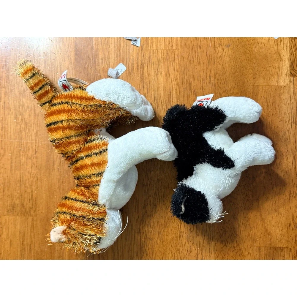 Webkinz Cats Kittens Lot of 4 Pink White Striped Small‎ Medium No Codes